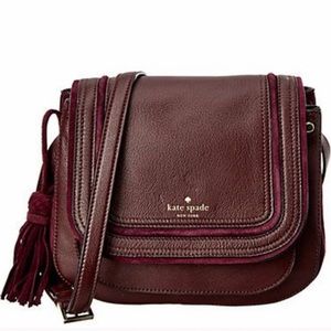 kate spade Pratt Street Rianne Leather Bag Burgundy